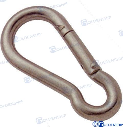 spring hook 4x40mm AISI316 - Max load 230kg