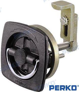flush latch black