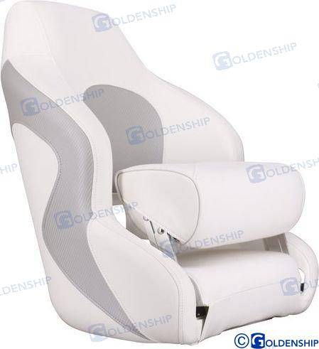 sport seat bolster white/grey