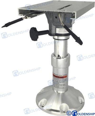 air ride pedestal with swivel & slider 350-450mm