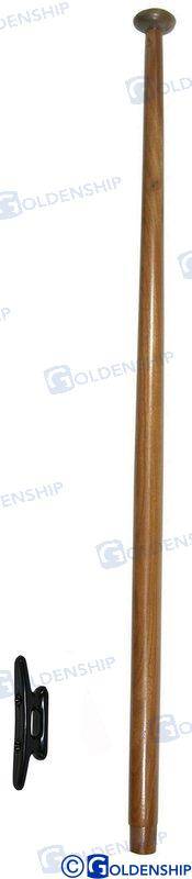 teak flag pole 25mm x 60 cm