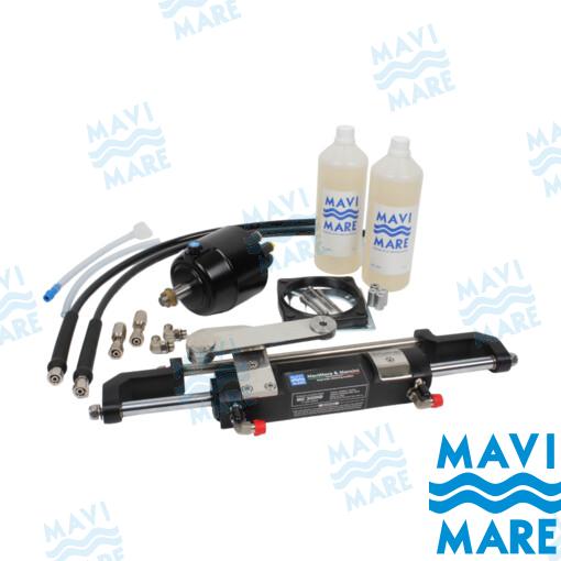 Hydraulic steering system for up to 300 hp outboard engines