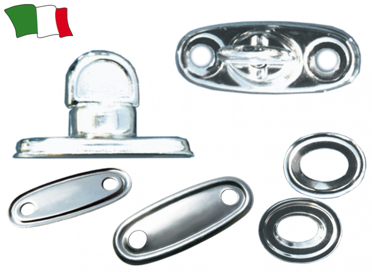 Hromēta pagiežama poga