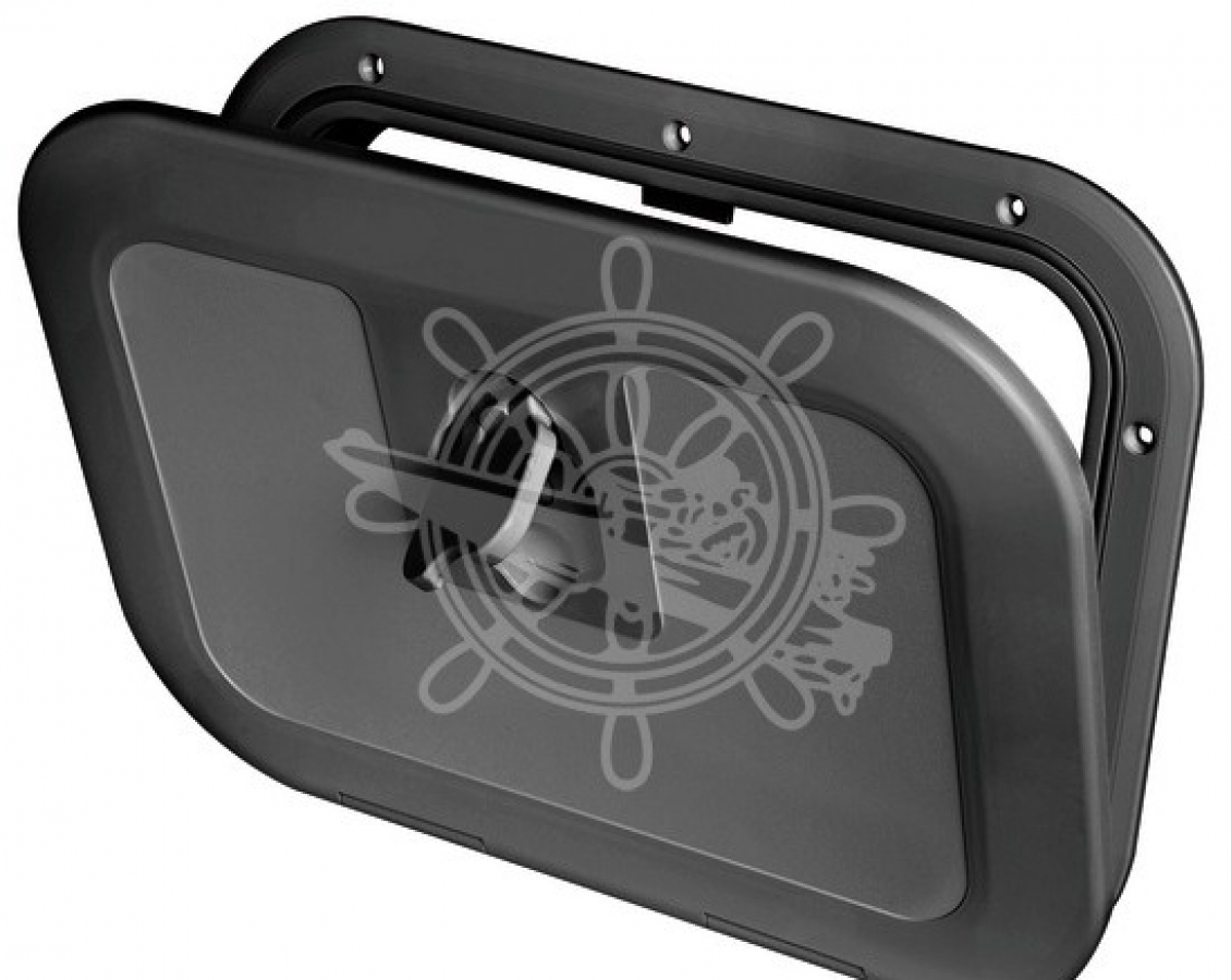 Inspection hatch  - black  380 x 280 mm