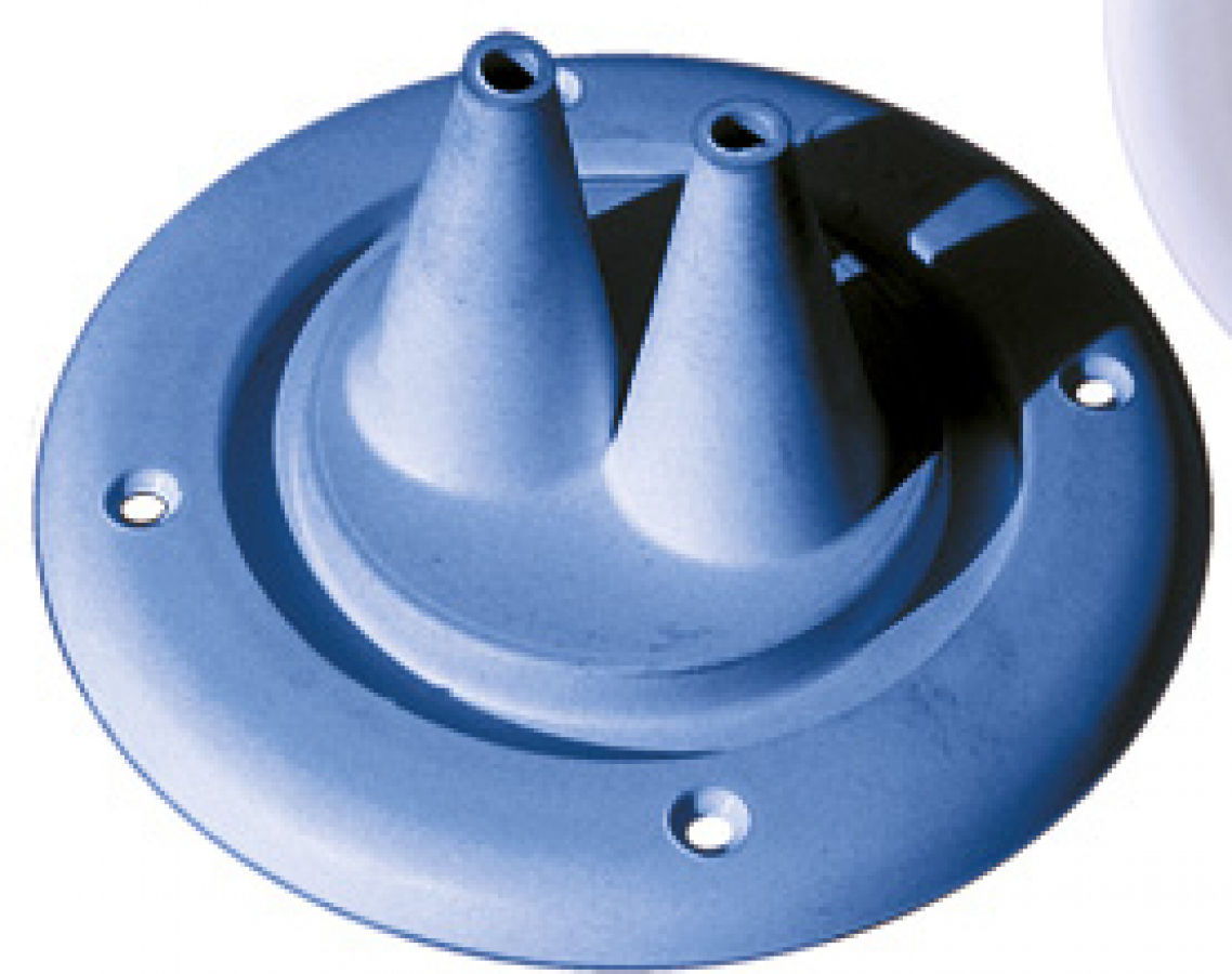 Монтажная гофра для двух кабелей дистанционного управления - Серая д.115мм В.52мм