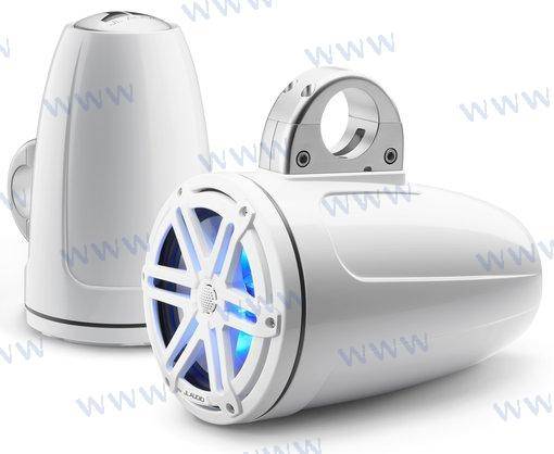 m6 8.8" tower coaxial speakers white spo