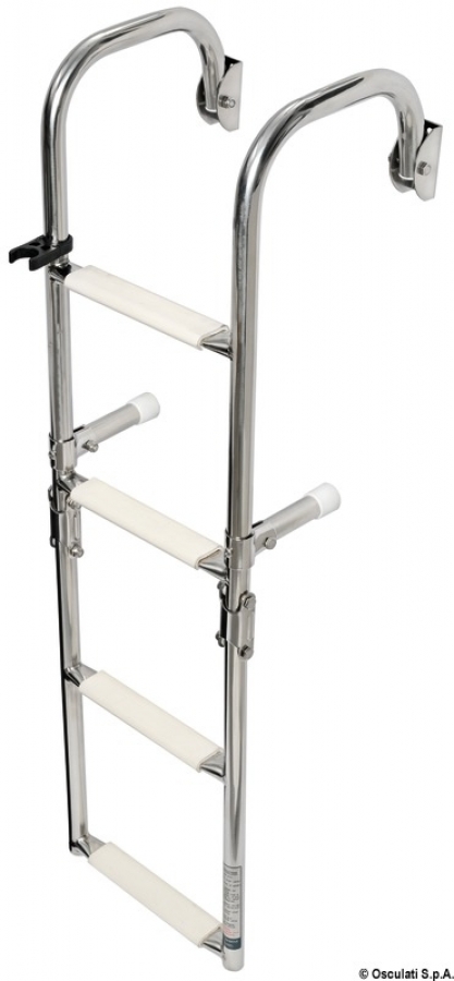 Foldable ladder arch mounting arms 4 steps AISI316