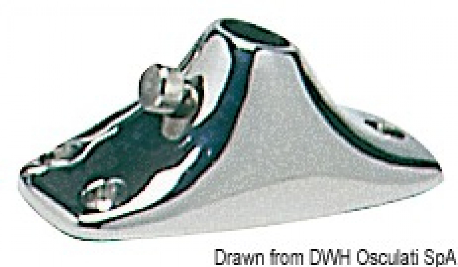 AISI316 base for flag pole 35.390.02 Ø14mm