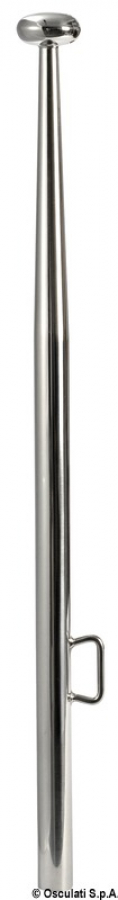 SS conical flagstaff no base 61 cm Ø25 mm SS
