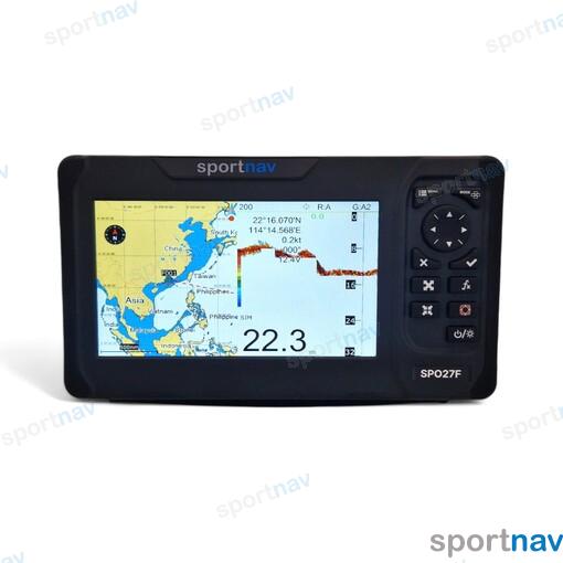 Card Plotter and echolots 7 inches with Baltic Sea card. NMEA2000 and NMEA0183.