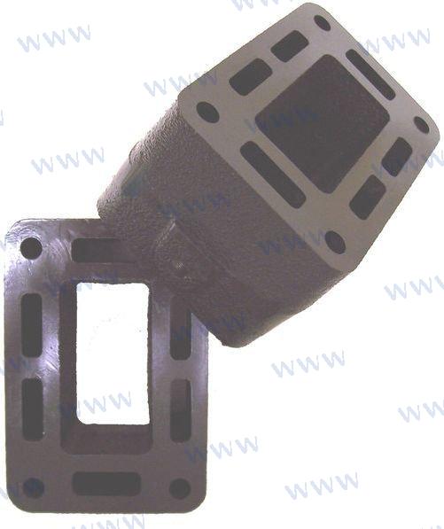 Manifold extension 76mm for Mercruiser Exhaust Manifold -pair