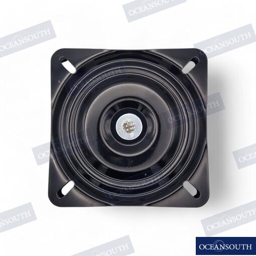 Krēsla mehānisma pamatne - grozāma 160mm. Brīdinājums! Krāsots melnais metāls!  Skrūvju vietas pa diagonāli 175 mm