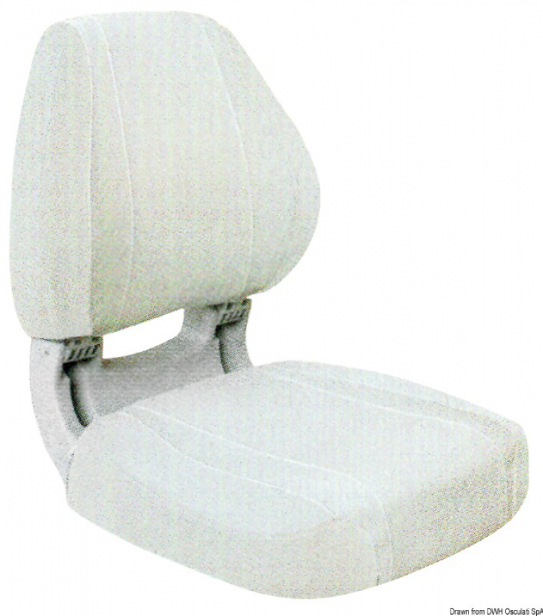 Scirocco ergonomic seat white - Width 463mm