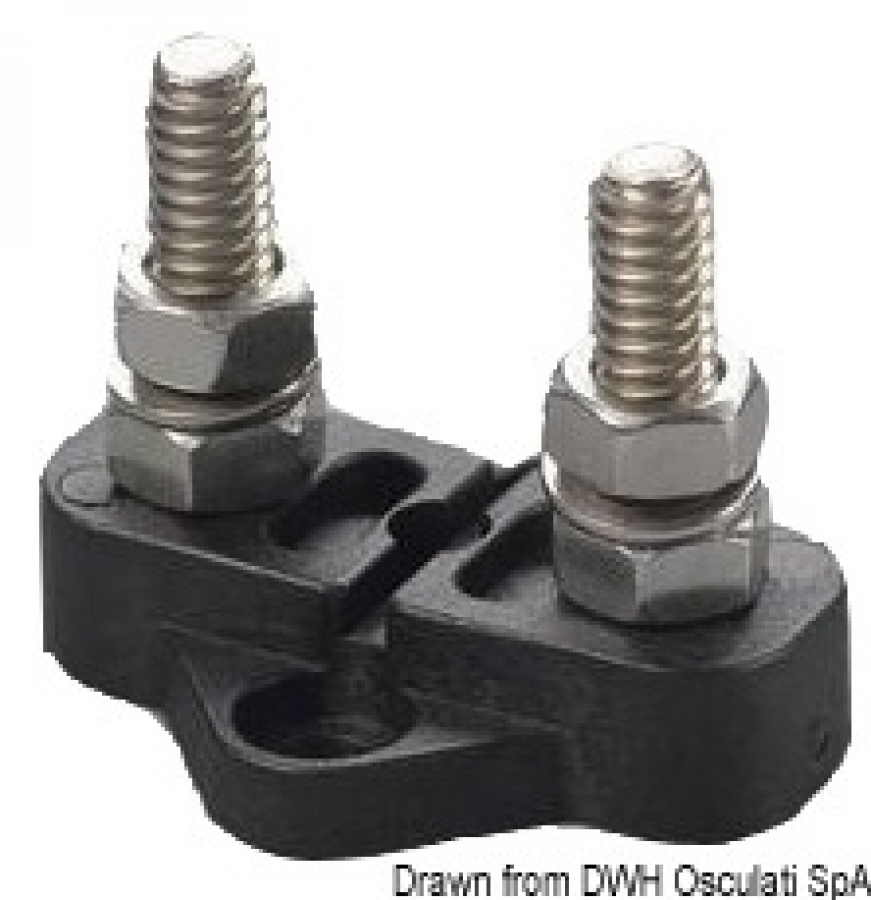 Crossing place for cables (power connection) 35x42mm Double 6mm