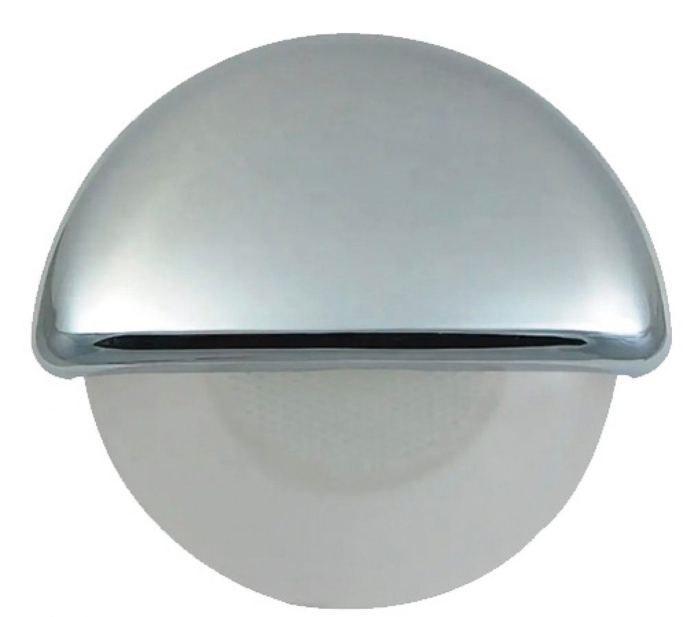 Submersible lamp 12V IP65 LED - white chrome 57x54xh11mm HOLE D30mmxH15mm