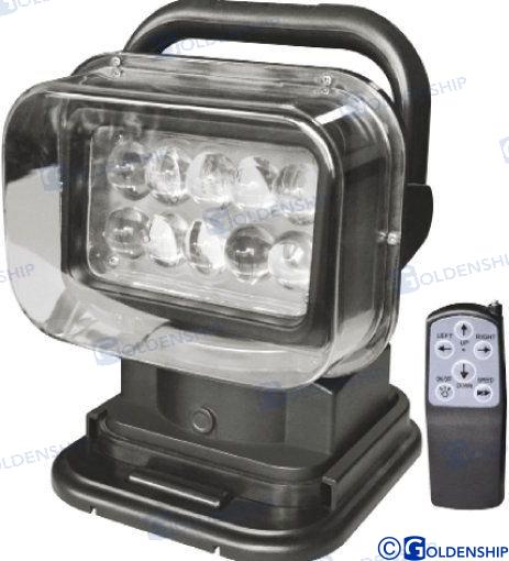 floodlight LED 12V 50W Horizontal 360º Vertical 120º with remote control
