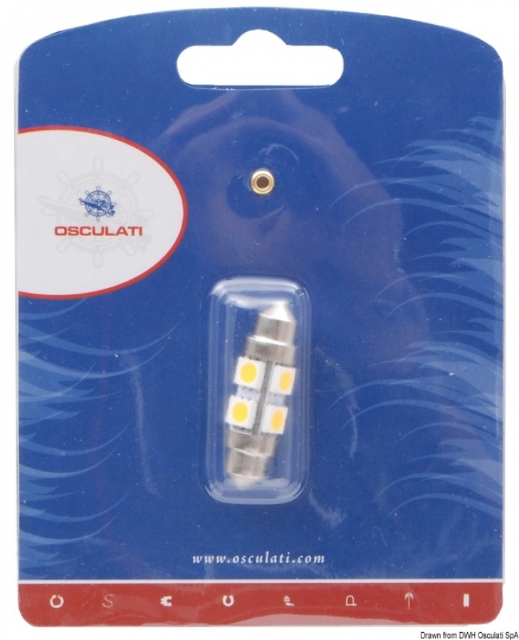 Festoon LED bulb 36 mm 12V 1,7W