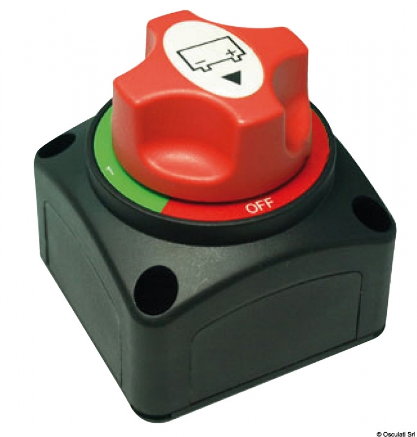 Countertop battery switch with removable key 69x69xH74mm 300A 50V