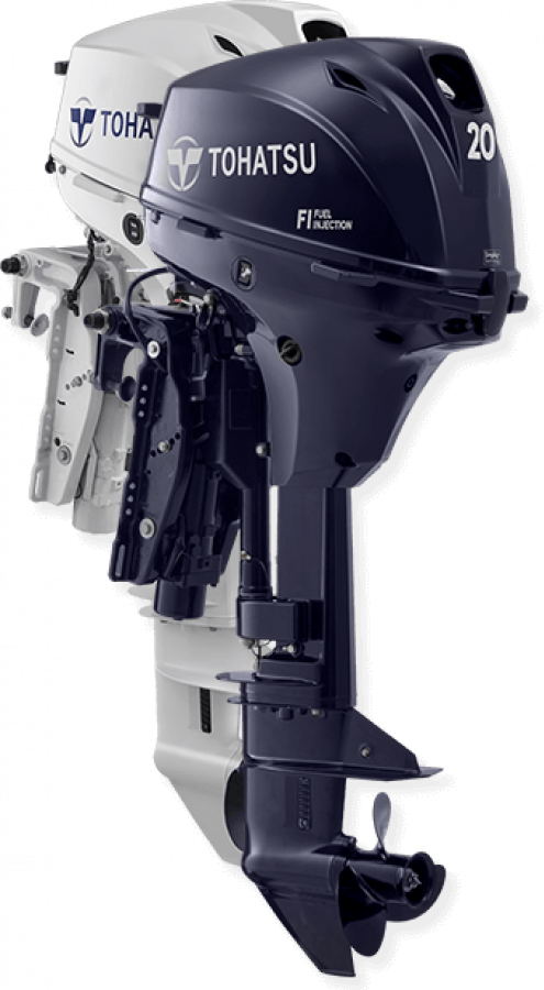 Engine TOHATSU 20 EEPTL with PT with starter, generator and remote control Beluga White