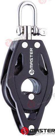 40mm single/becket/swivel shackle block