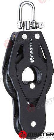 57mm single fiddle/ swivel shackle block