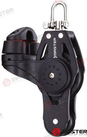 57mm single fiddle/ swivel shackle block