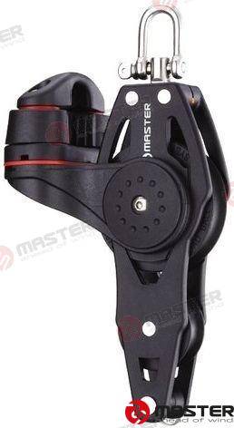 57mm single fiddle/ becket/ swivel shackle block