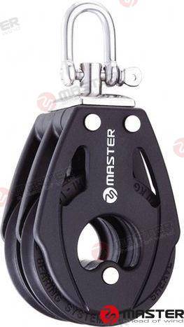 75mm double/swivel shackle block