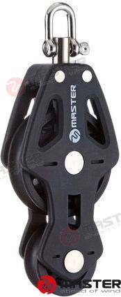 50mm single fiddle/ swivel shackle block