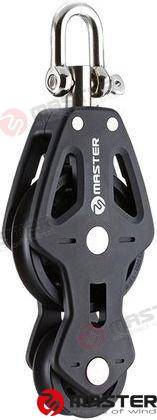 72 mm vienīgā vijnieka / šarnīrveida važas bloks