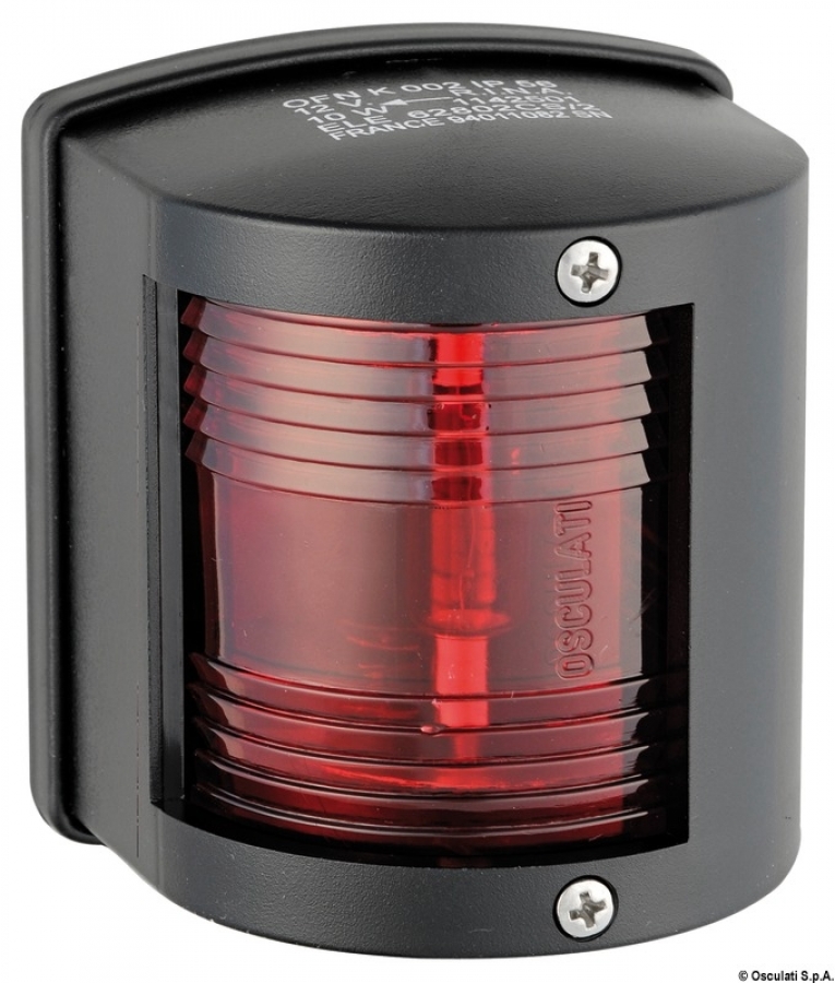 Utility 77 black - 112.5° red navigation light
