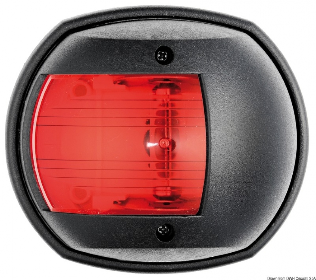 Classic 12 black/112.5° red navigation light 12V 10W