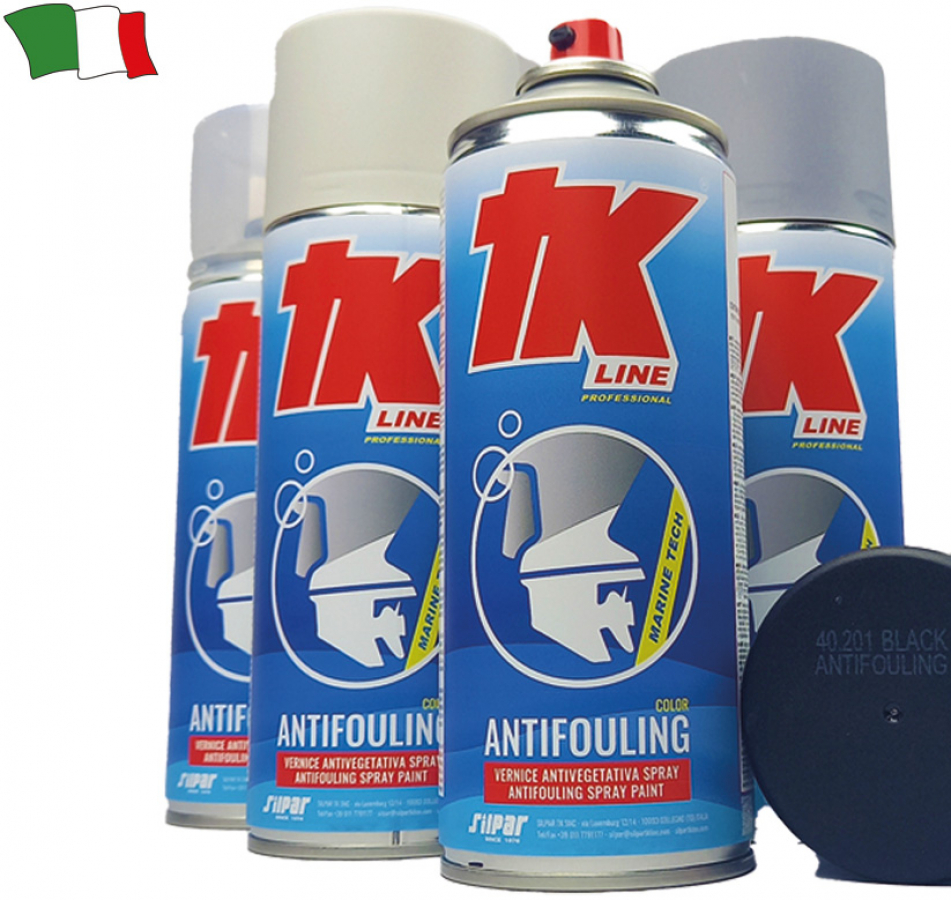 Non-fouling paint TK LINE - gray in a 400ml bottle - Intended for reducers and propellers.