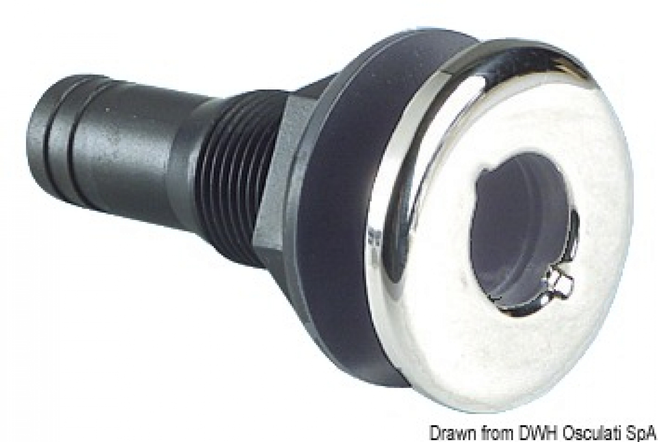 Слив - нейлон с декоративной подкладкой из нержавеющей стали - 1/2 13 мм