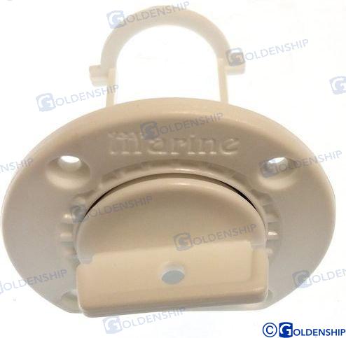 сливная пробка с розеткой белый ABS Ø67мм x Ø40мм