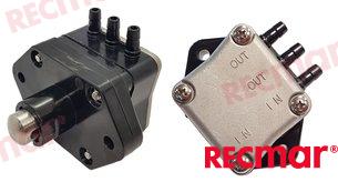 Fuel pump assy OEM: Mercruiser: 826398A1, 826398A3, 826398T3; Parsun: F25-05130000; Yamaha: 62Y-24410-00, 62Y-24410-01, 62Y-24410-02