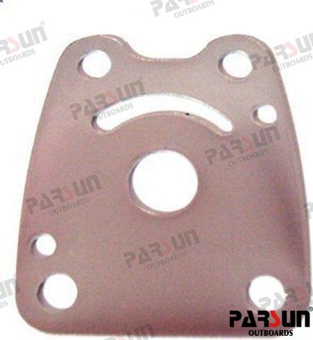 Water pump housing plate 4Hp 4T OEM: Mercruiser: 96303M; Parsun: F4-03000015; Yamaha: 6E0-44323-00, 6E0-44323-00-00, 6E04432300