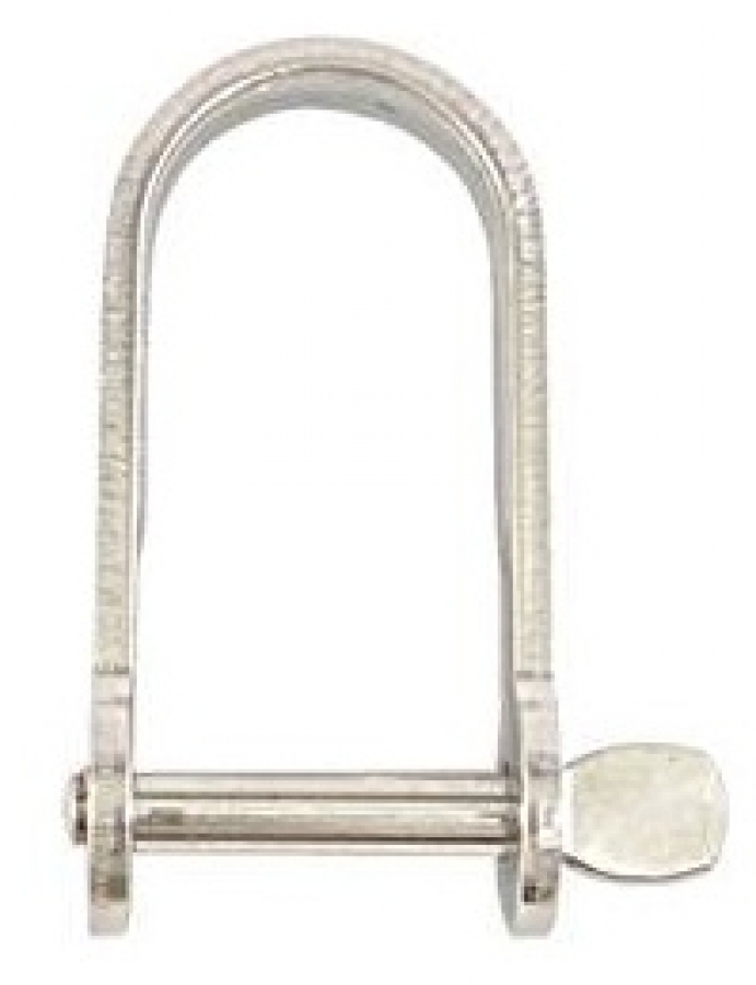 Flat shackles AISI316 d.5mm 2 pcs. Li - 24mm, Bi - 16mm, S 2.5mm, 1000kg