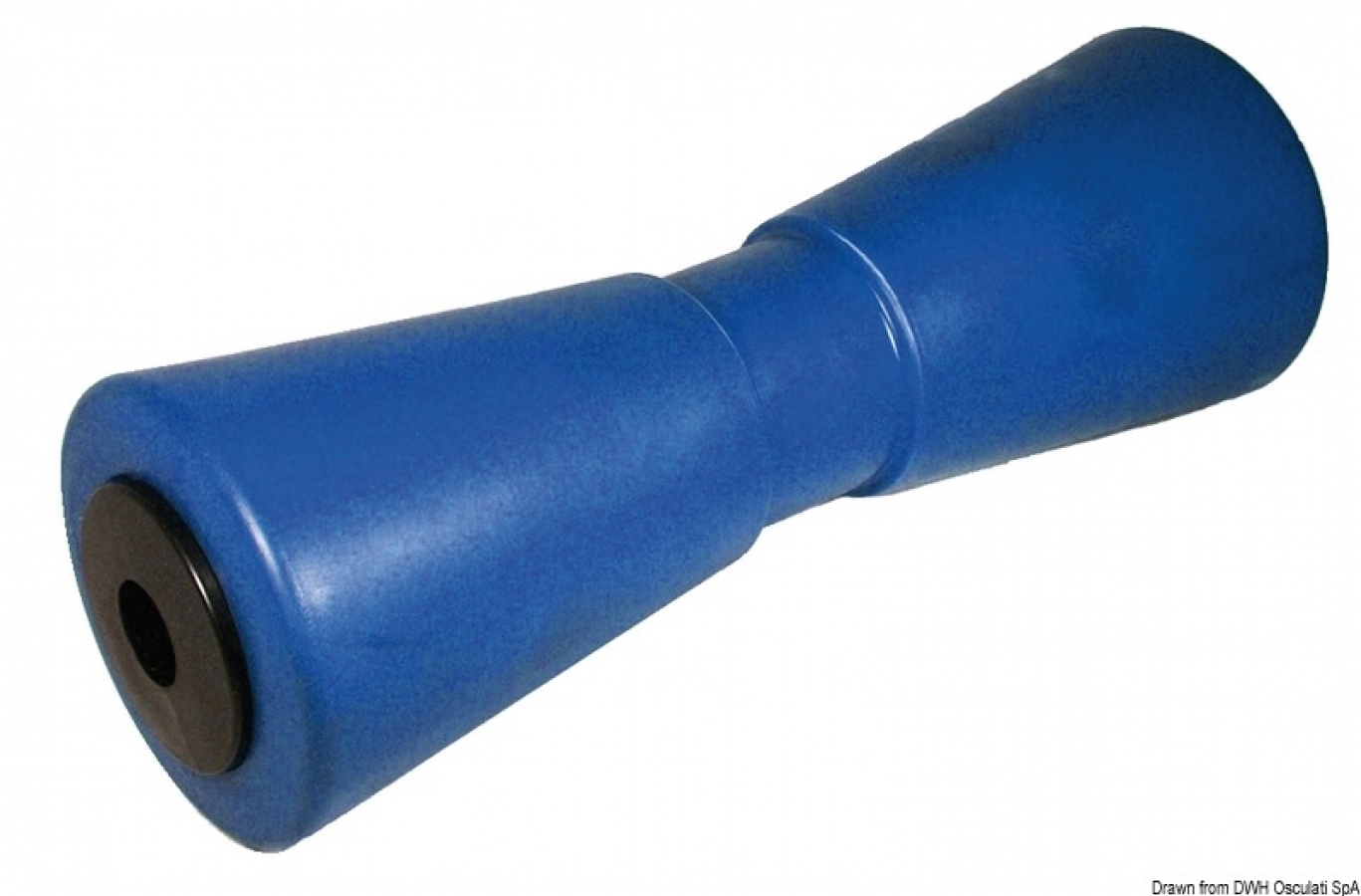 Central roller, blue 286 mm Ø hole 21 mm