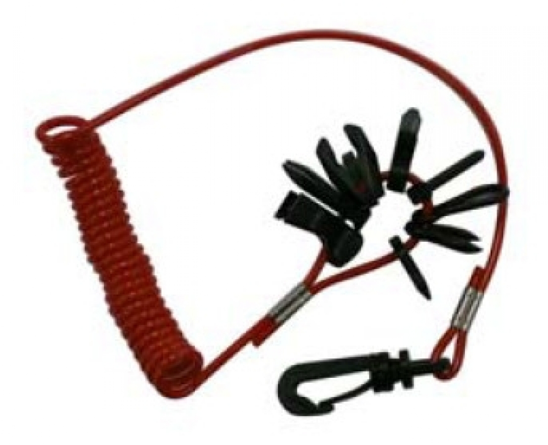 Outboard engine safety cord set