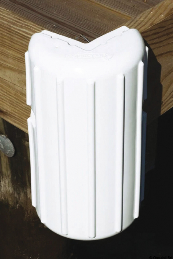 Док-защита - угловая - белая, L-38,5 см, диаметр 18 см.