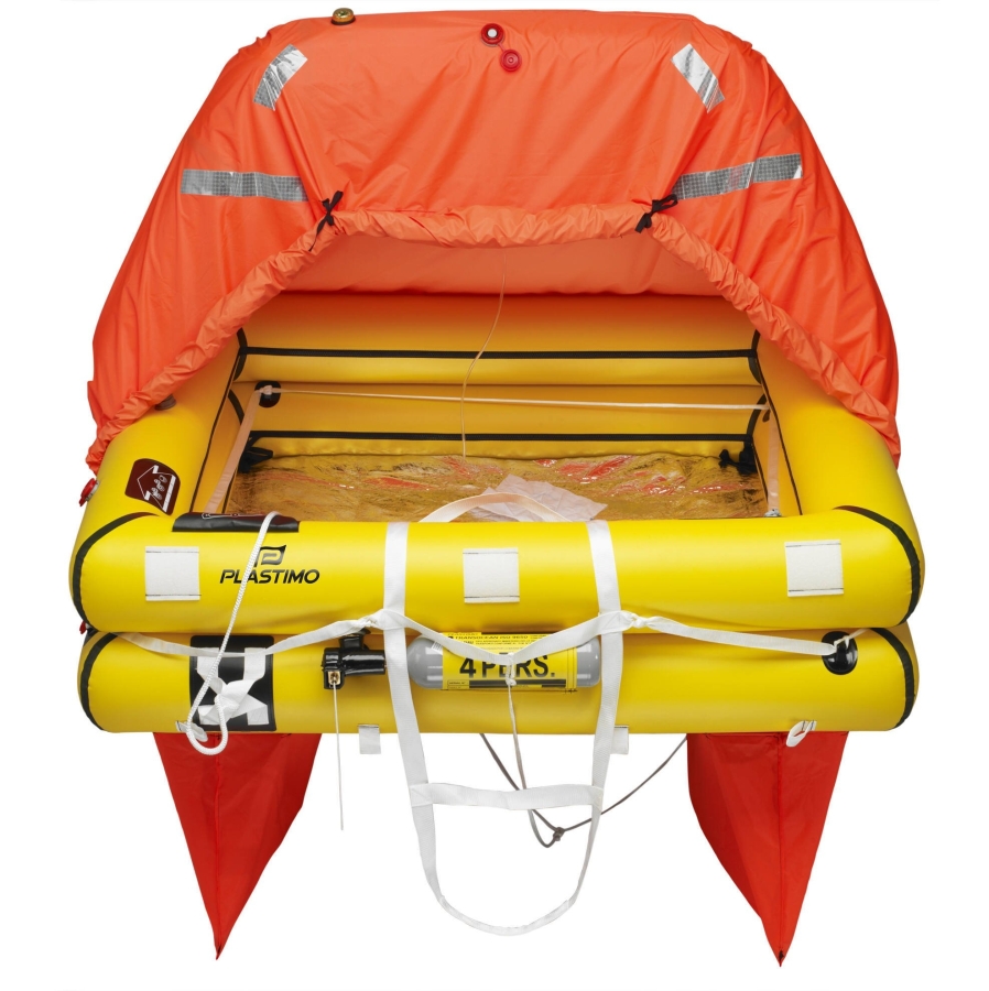 Liferaft Transocean Canister 4P 4-person T1 - Emergency Survival Pack - ISO 9650-1