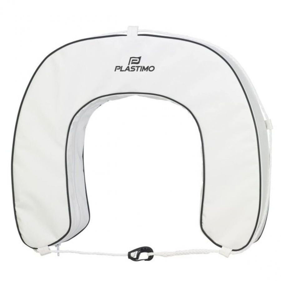 Horseshoe buoy with white removable cover - 147N, Plastimo