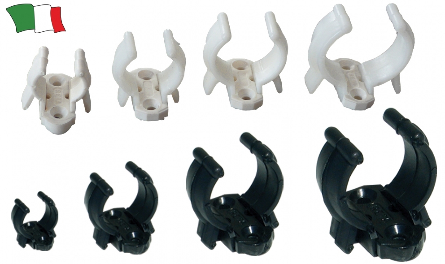 Nylon elastic clip with plate for fixing D-22-28mm