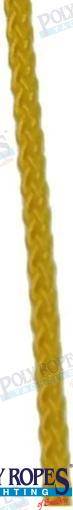 poliester rope 4 mm yellow 12 m