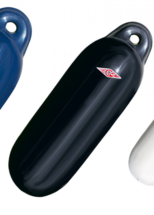 Inflatable fender 12x45cm - black