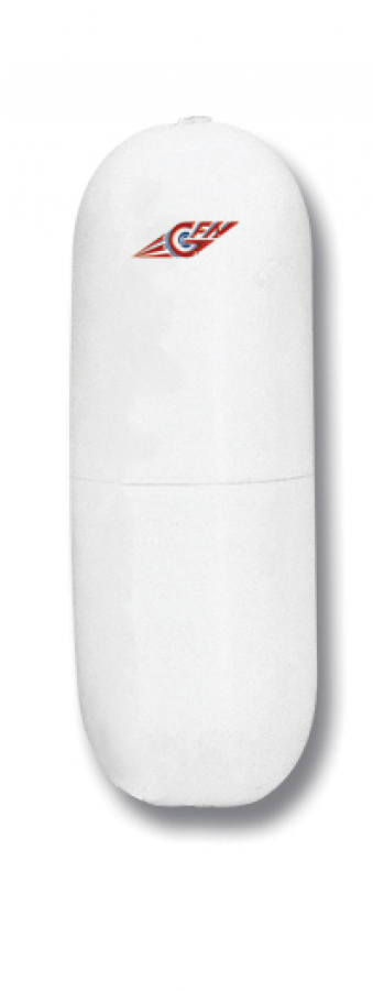 INFLATABLE FENDER WITH THRU HOLE Ø15x43cm white