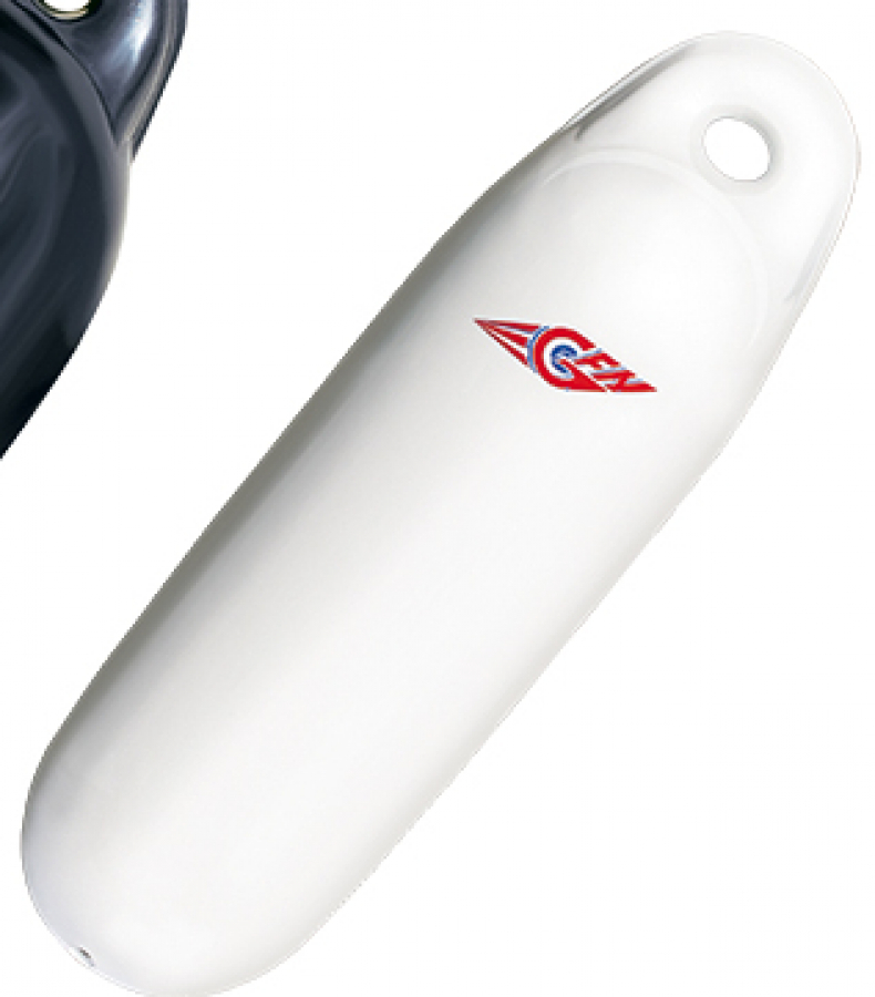 Fender bouy white - 15x58cm - one loop