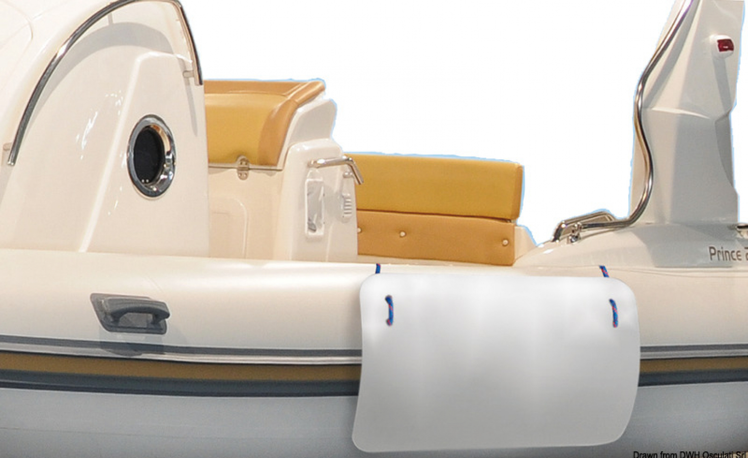 Крыло для надувных лодок 250 х 500 мм