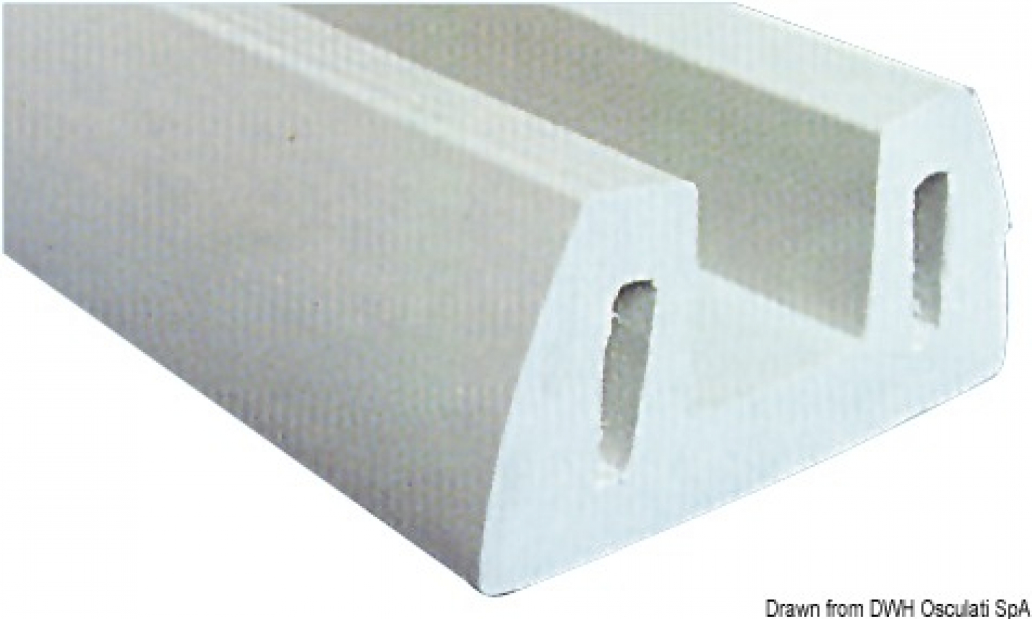 Профили для защиты причалов и швартовных столбов L2m 72x30mm Серый